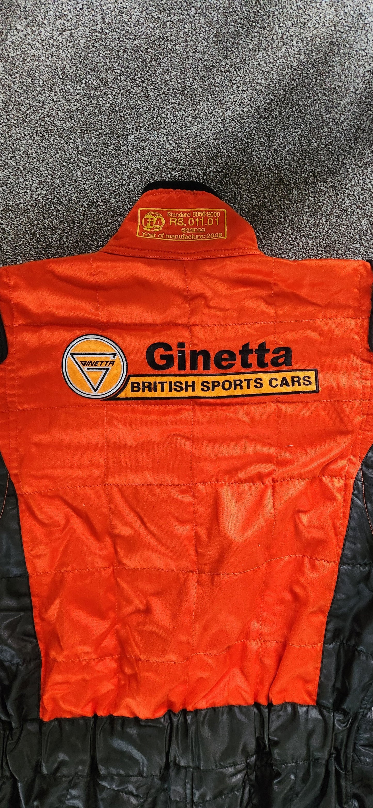 Lico by Sparco Ginetta Racesuit. In date for UK Motorsport. FIA current specification.