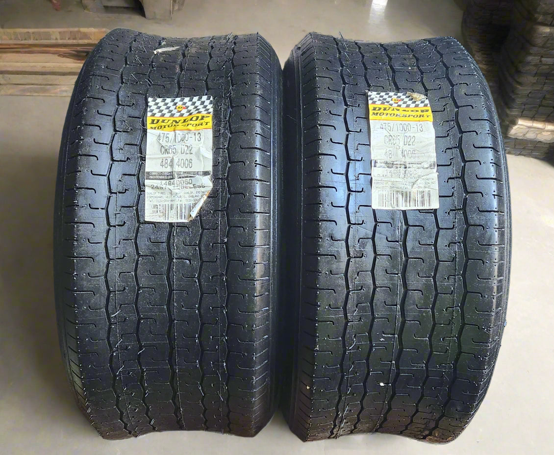 Dunlop 475/1000 - 13 Post Historic CR65. Pair