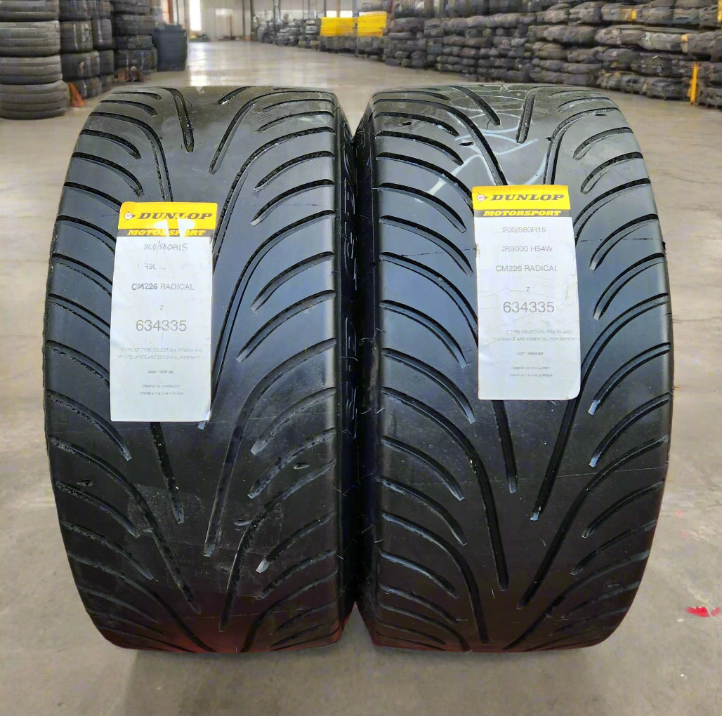 Goodyear (Dunlop) 200/58/15 Racing Wet Tyres. (New Pair)